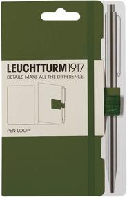 img 4 attached to Leuchtturm1917 Самоклеящаяся петля для ручек Эластичный держатель для ручек (армейский)