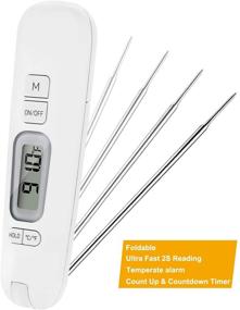 img 4 attached to 🌡️ Regetek Digital Meat Thermometer: Instant Read for Cooking, Grilling, BBQ, and More!