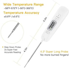 img 2 attached to 🌡️ Regetek Digital Meat Thermometer: Instant Read for Cooking, Grilling, BBQ, and More!