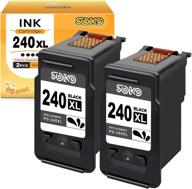 soko remanufactured 240xl black ink cartridge replacement for canon pg-240xl - high-quality 🖨️ pg240xl pg-240 pg240 240xl black ink cartridge for pixma mg3620 ts5120 mx472 mx452 printer (2-pack) logo