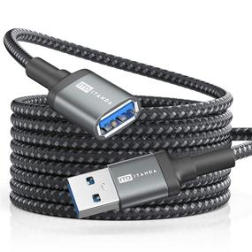 img 4 attached to 🔌 10FT USB 3.0 Extension Cable by ITD ITANDA - Type A Male to Female, 5Gbps Data Transfer for Keyboard, Mouse, Playstation, Xbox, Flash Drive, Printer, Camera, and More