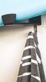 img 2 attached to 🏄 SurfRack MNT - Surfboard Wall Racks with Utility Hooks for Convenient Storage and Display of Surfboards