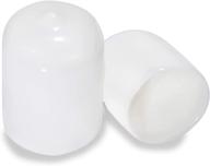 🔌 prescott plastics 0.75" inch round vinyl plug insert (10 pack): premium white rubber end cap for metal tubing, fence, and furniture logo