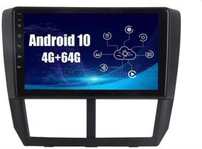 img 4 attached to 🚗 SYGAV Android 10.0 Car Radio for Subaru Forester Impreza: Carplay Stereo with GPS Navigation HD Touch Screen Head Unit (2008-2012)