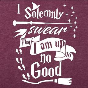 img 1 attached to I Solemnly Swear Women's Novelty Shirt: Funny Graphic Athletic Tee for Summer & Fall