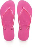 👣 havaianas kids slim pop sandals - unisex-child footwear logo