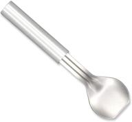 🍦 9-1/4 inch rada cutlery ice cream scoop - stainless steel, brushed aluminum handle, made in usa, silver logo