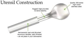 img 2 attached to 🍦 9-1/4 Inch Rada Cutlery Ice Cream Scoop - Stainless Steel, Brushed Aluminum Handle, Made in USA, Silver