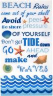 100 beach rules guest napkins: stylish, disposable paper pack for nautical coastal events, spa parties, and more! logo