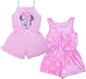 img 4 attached to Disney Minnie 2 Pack Sleeveless Romper Girls' Clothing