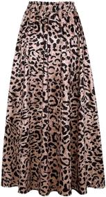 img 3 attached to 🐆 Wild and Playful: CHARTOU Women's String Leopard Ruffled Clothing and Skirts!