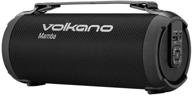 🔊 volkano 12w portable bluetooth speaker with fm radio, sd card reader, extended 4-hour battery life, powerful 3-inch driver, true wireless, internal control, handle [black] mamba series logo
