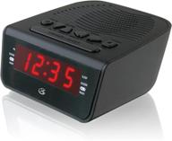 улучшенная seo: gpx c224b двойной будильник 🕒 с часы am/fm и красный led-дисплей (черный) логотип