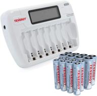 🔋 tenergy aaa aa rechargeable battery and charger combo tn162 - 8-bay smart lcd nimh/nicd aa/aaa charger with 8 aa &amp; 8 aaa nimh rechargeable batteries logo