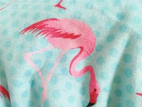 img 1 attached to Подкладка для детского одеяла Illikkuyax Flamingo