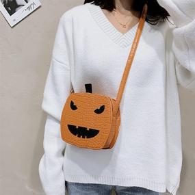img 2 attached to Crossbody Halloween Pumpkin Shoulder Purses Women's Handbags & Wallets for Shoulder Bags