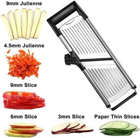 img 2 attached to Adjustable Mandoline Food Slicer Professional Kitchen & Dining