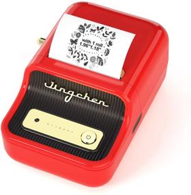 img 4 attached to Label Maker Machine With 1 Roll Free Tape NIIMBOT B21 Vintage 2 Inches Width Business Thermal Label Printer Price Gun Shipping Label Tag Writer For Home Office Organization Commercial Use (RED)