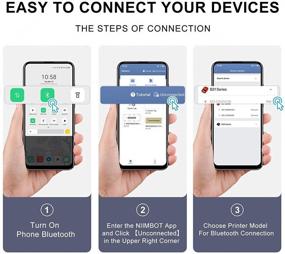 img 2 attached to Label Maker Machine With 1 Roll Free Tape NIIMBOT B21 Vintage 2 Inches Width Business Thermal Label Printer Price Gun Shipping Label Tag Writer For Home Office Organization Commercial Use (RED)