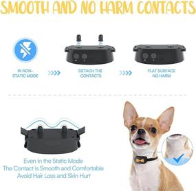 img 1 attached to 🐶 Rechargeable Anti Bark Collar - Gentle Leader for Small, Medium, Large Dogs | Automatic Training Collar with Beep, Vibration, and Shock Modes | 7 Adjustable Sensitivity Levels | Effective Anti-Barking Shock Collar