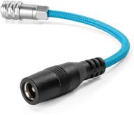 kondor blue 6in power adapter cable for bmpcc4k 5.5/2.5 barrel socket (female) - weipu blackmagic pocket cinema camera 4k logo
