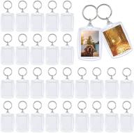 acrylic keyrings picture keychains artwork logo