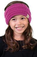 kids winter headband ribbed knit baby care for hair care logo