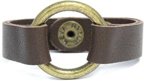 img 4 attached to Hand-Crafted KEVA Style Leather Bracelet from Virginia with Genuine European Leather, Available in Regular and Extended Sizes