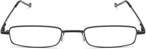 img 1 attached to 👓 DOUBLETAKE Slim Pocket Reading Glasses - Set of 2 Pairs with Pen Clip Case