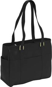 img 1 attached to 👜 Stylish Piel Leather Small Shopping Bag in Black - Perfect Size for Everyday Use