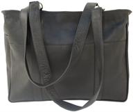 👜 stylish piel leather small shopping bag in black - perfect size for everyday use logo