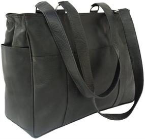 img 3 attached to 👜 Stylish Piel Leather Small Shopping Bag in Black - Perfect Size for Everyday Use