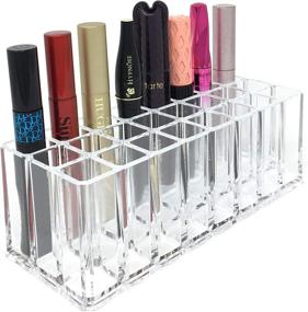 img 2 attached to 💄 Maximize Your Makeup Storage with byAlegory Acrylic Eye Mascara Organizer - Clear