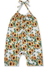 img 3 attached to 👗 Stylish Sleeveless Overalls: RAISEVERN Backless Jumpsuit - Fashionable Girls' Clothing