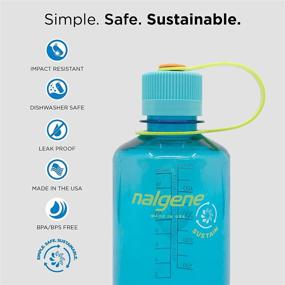 img 2 attached to Nalgene Sustain Tritan BPA-Free Water Bottle, 16 🌱 OZ, Narrow Mouth - Made with 50% Plastic Waste Material