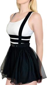 img 2 attached to 💔 Littleforbig Heartbreaker Mesh Overall Skirt Romper - Jumper Skirt