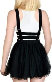 img 1 attached to 💔 Littleforbig Heartbreaker Mesh Overall Skirt Romper - Jumper Skirt