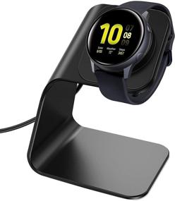 img 4 attached to Высококачественная зарядная станция CAVN для Galaxy Watch Active 2/3/4 - удобное зарядное устройство для часов Samsung