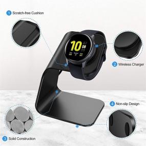 img 2 attached to Высококачественная зарядная станция CAVN для Galaxy Watch Active 2/3/4 - удобное зарядное устройство для часов Samsung