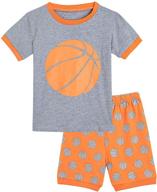 design kids basketball pajamas short logo