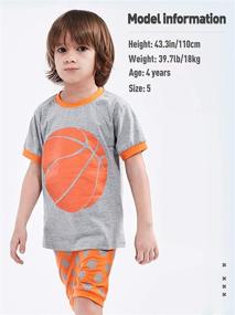 img 3 attached to DESIGN Kids Basketball Pajamas Short