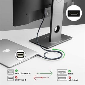 img 3 attached to iVANKY 10ft Mini Displayport to HDMI Cable - Nylon Braided, Aluminum Shell - Compatible with MacBook Air/Pro, Surface Pro/Dock, Monitor, Projector, and More - Space Grey
