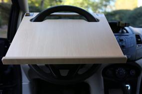 img 3 attached to 🚘 Wheeldesk Notebook Size (15 1/4" x 13 3/4") Motor Vehicle Desk - Ultimate Steering Wheel Laptop Workstation for SUVs, Cars, and Minivans!