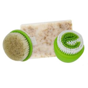 img 1 attached to 🧼 EcoTools Ultimate Facial Cleansing Gift Set: Brush, Cleaner, and Exfoliator for Complete Skin Care - Set of 3 Effective Products