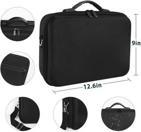 img 1 attached to 🧳 Hypervolt / Hypervolt Plus Carrying Case with 5 Attachment Slots | Waterproof Hard Shell Portable Storage Bag | Anti Shock Case Only for Hypervolt Massage Device