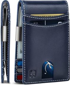 img 4 attached to SERMAN BRANDS Blocking Minimalist Navigator: Sleek Wallets, Card Cases & Money Organizers for Men