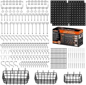 img 4 attached to HORUSDY 127 Piece Pegboard Assortment Organizing