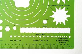 img 1 attached to 🌳 Alvin TD1178 Landscape Design Template Review: 7"x8.25"x.030" Template for Stunning Landscaping Creations