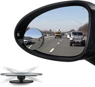 [2-pack] cbus blind spot mirror: frameless hd glass rearview side mirrors for cars, trucks, suv - adjustable, wide angle view, enhanced safety logo