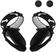 🎮 enhance your oculus quest 2 experience with (1 pair) orzero silicone controller cover - black logo